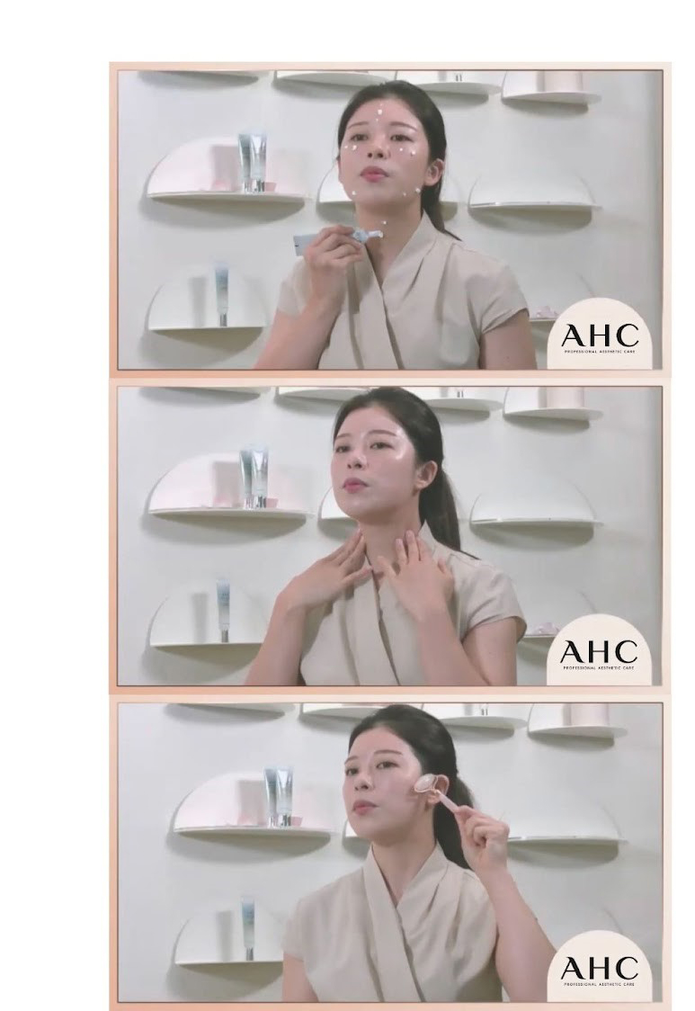 Phương pháp massage da mặt từ AHC