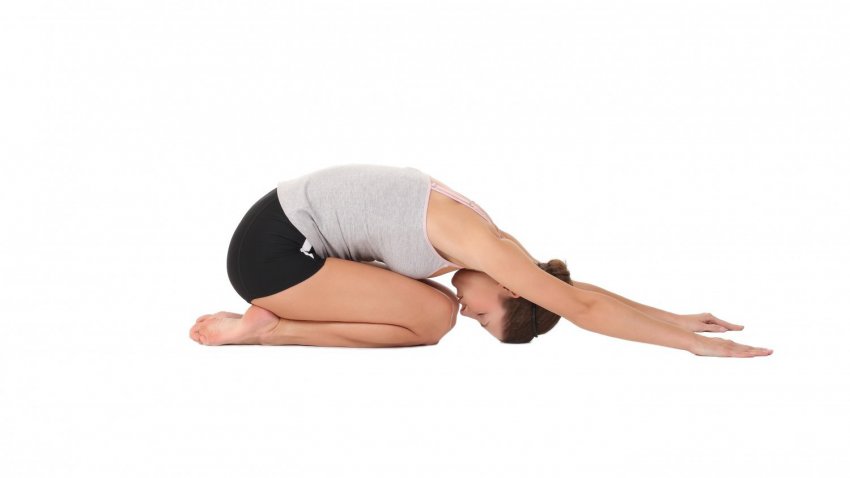 Tư thế Yoga Hip - Child's Pose Balasana (tư thế em bé)