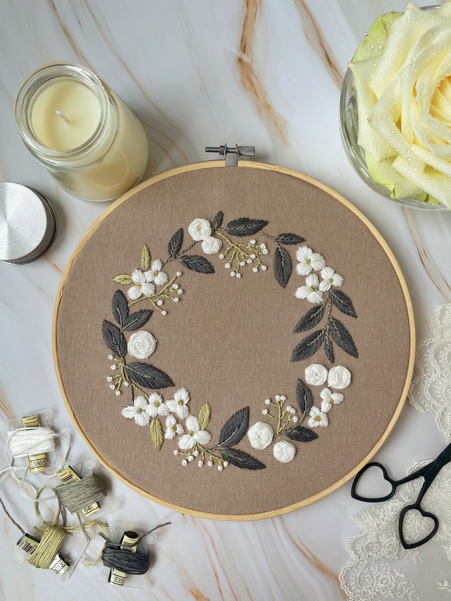 Embroidery improves concentration