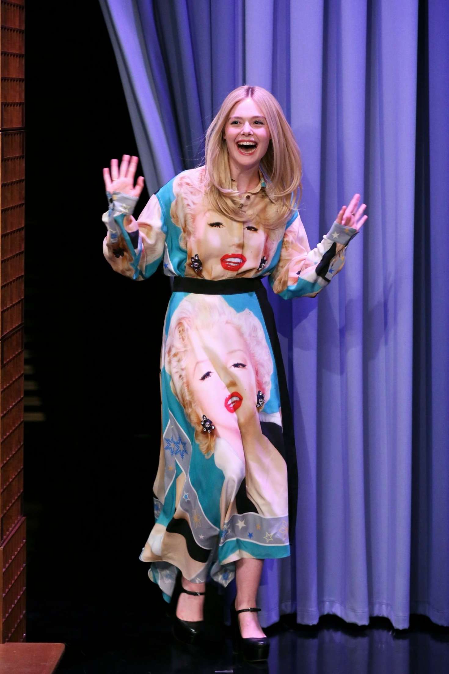 elle fanning the tonight show jimmy fallon