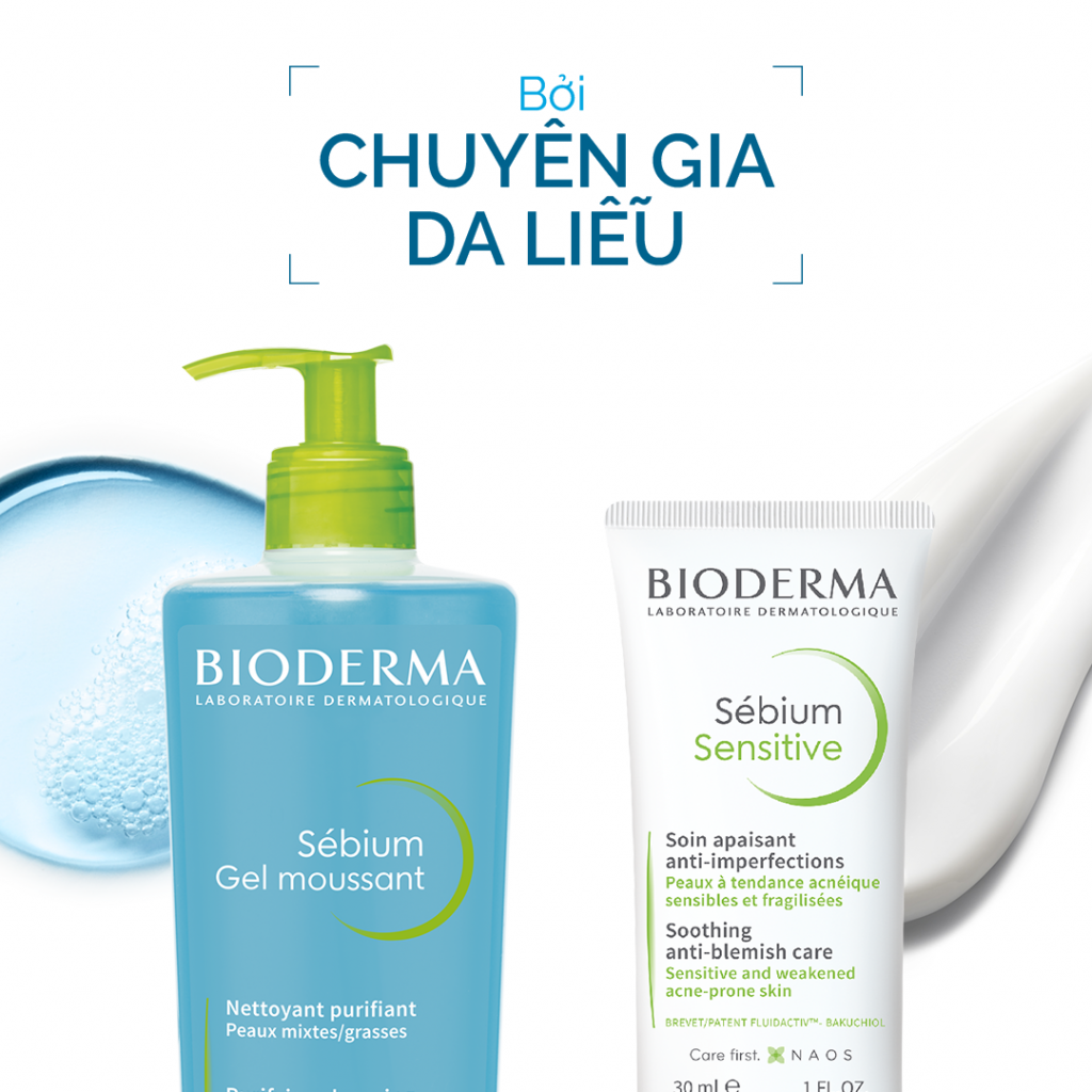 Chăm sóc da mụn với dòng Sébium từ Bioderma