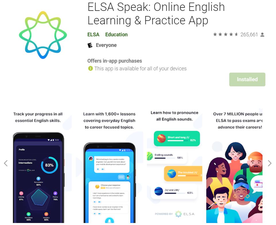 ứng dụng elsa speak