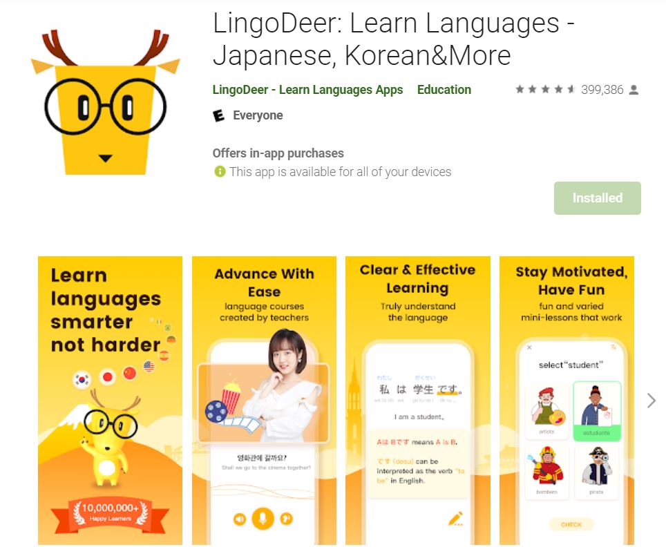 ứng dụng lingodeer