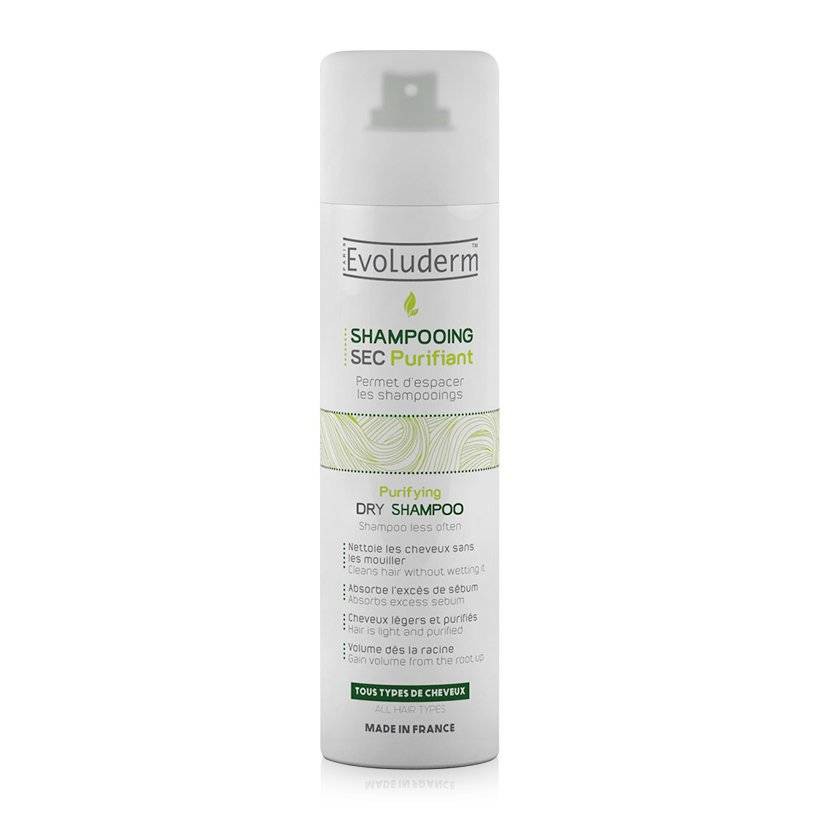 Dầu gội khô Evoluderm Shampooing SEC Purifiant Dry Shampoo.