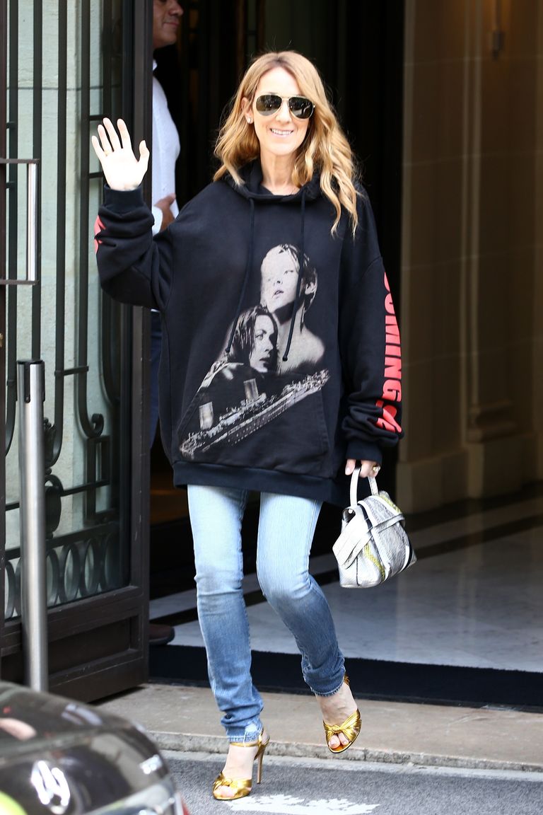 Celine Dion thời trang đường phố