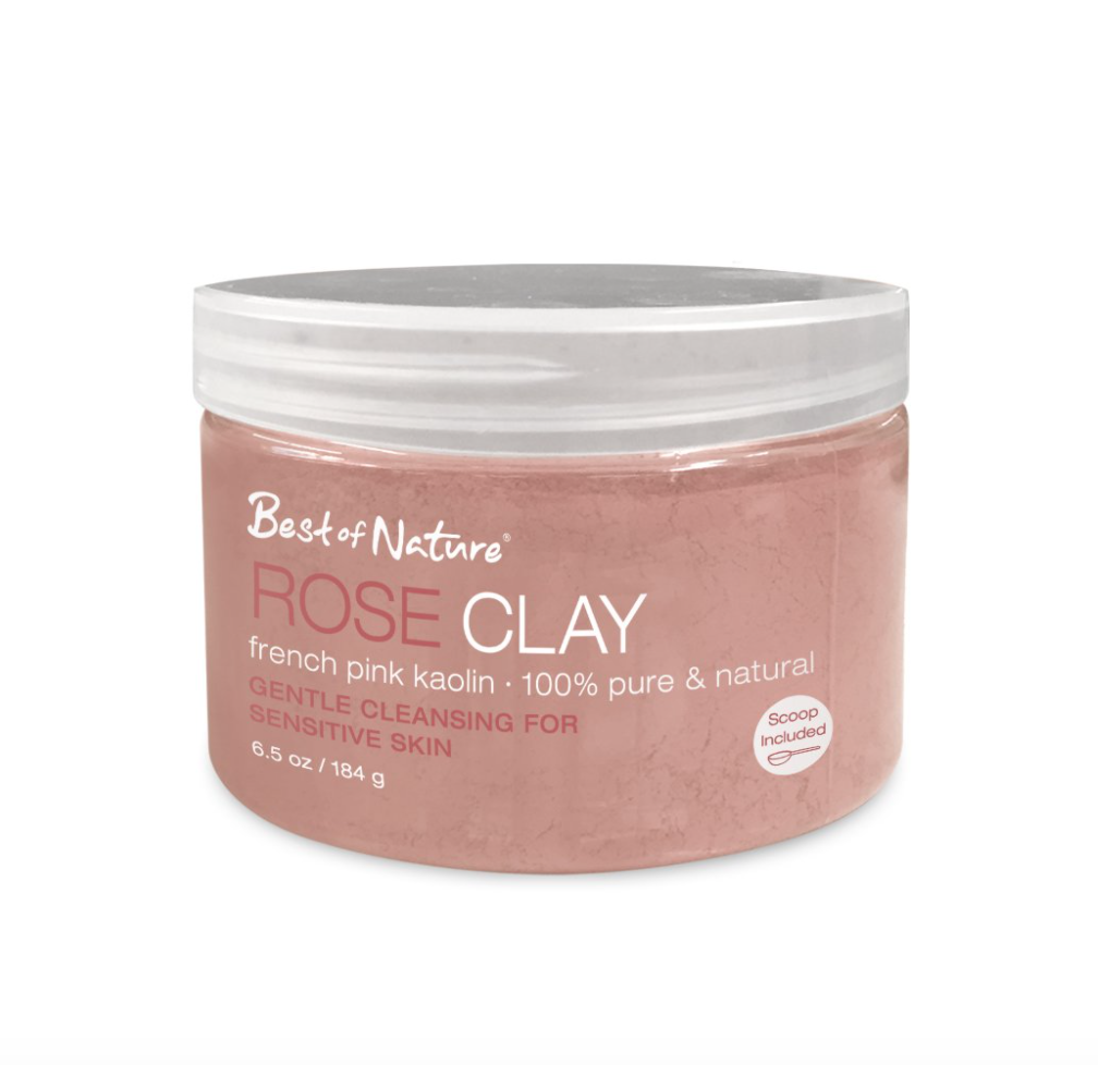 Tẩy da chết Rose Clay French Pink Kaolin chiết xuất từ đất sét hồng nguyên chất.