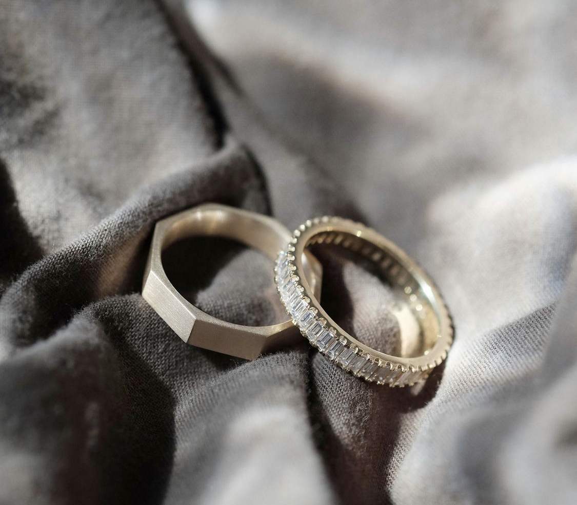 his & her wedding band