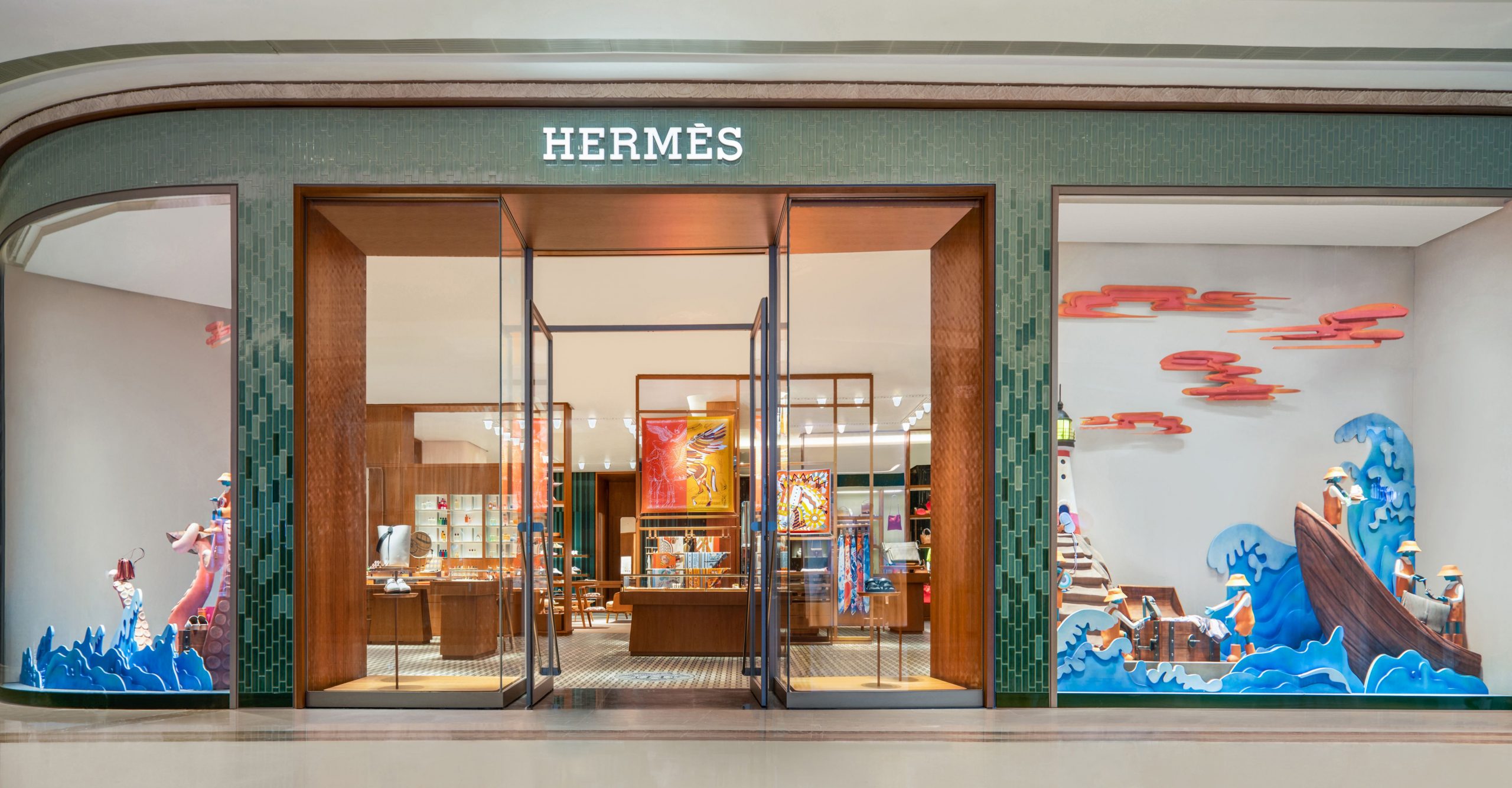 cửa hàng thời trang Hermes