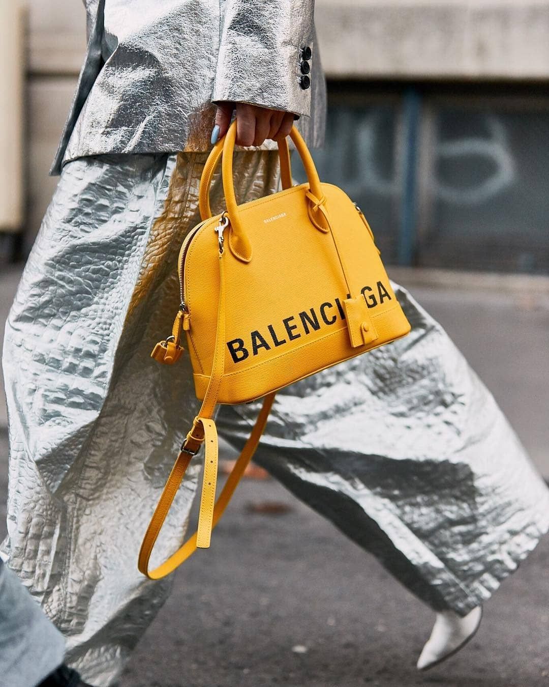 Túi xách Balenciaga Ville vàng size lớn