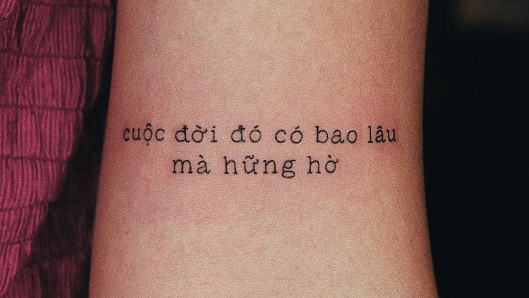 Những câu thân thương đằng sau hình xăm