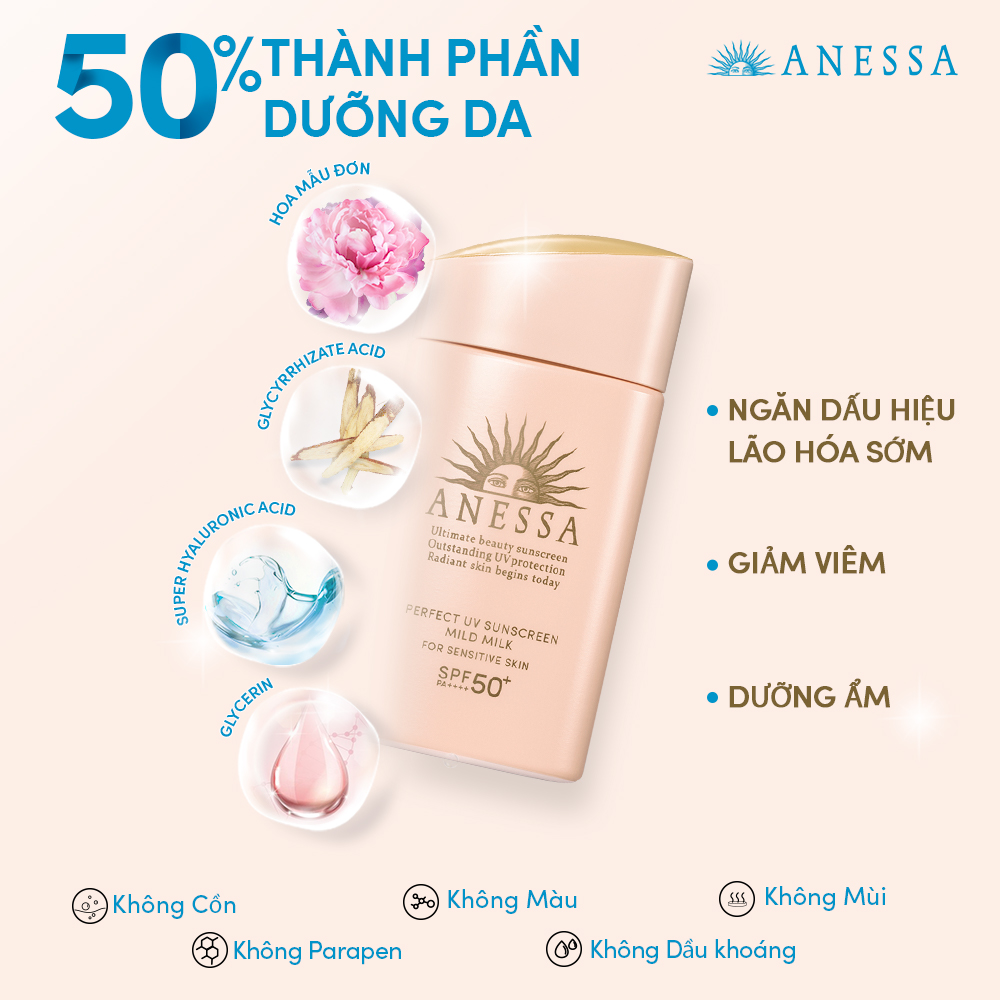 kem chống nắng; anessa; da nhạy cảm; da dầu mụn; da maskne; da treament