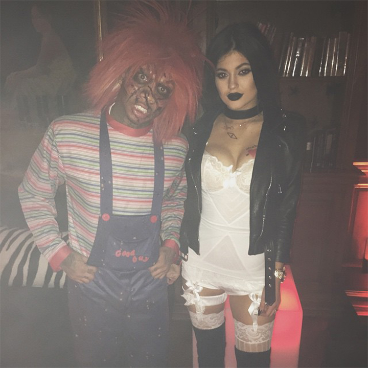 Kylie Jenner và Tyga trang phục Halloween 2014