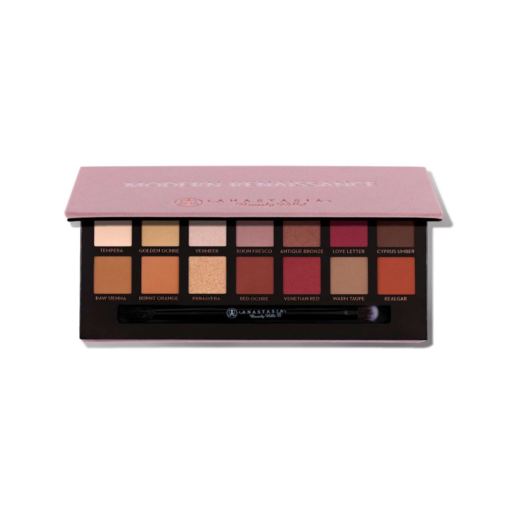 Anastasia Beverly Hills Modern Renaissance Palette  là một cái tên không thể bỏ qua trong những bảng phấn mắt tuyệt đẹp dành cho mùa thu đông.