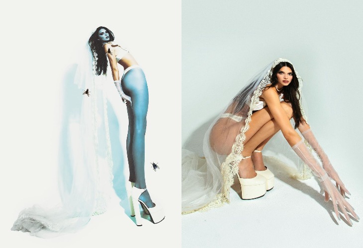Kendall Jenner hóa trang Corpse Bridevào Halloween 2021.