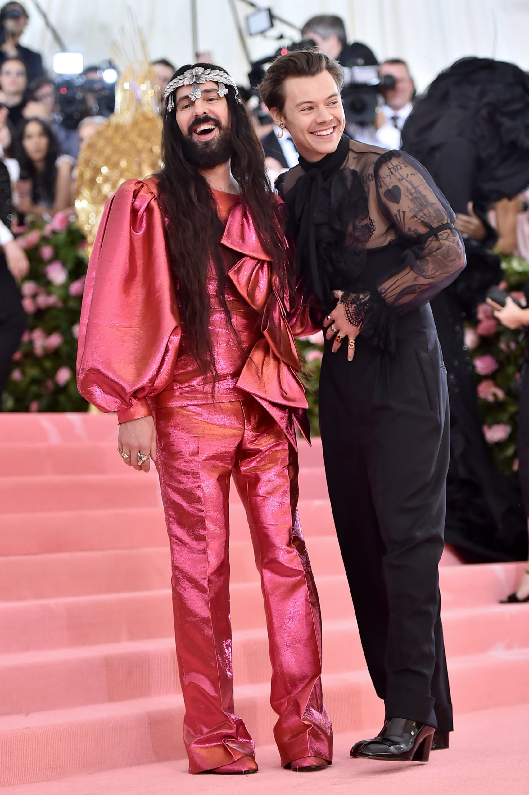 Harry Styles mặc Gucci tại Met Gala 2019
