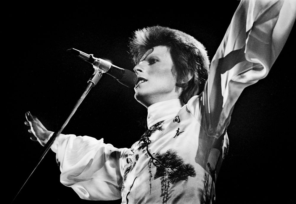 David Bowie trong tour diễn Ziggy Stardust