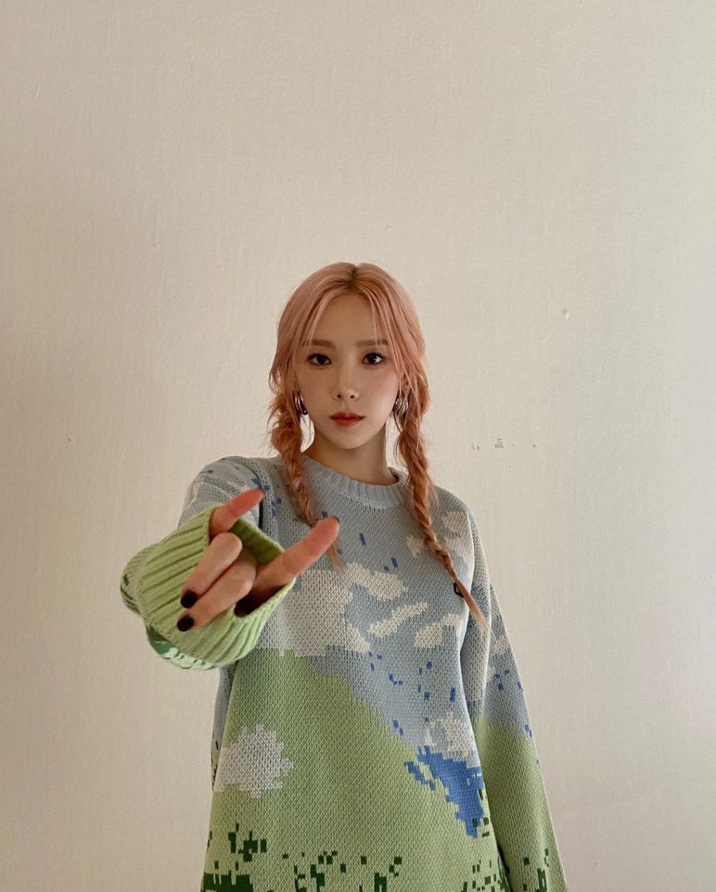 tóc đẹp thắt bím như teayeon snsd