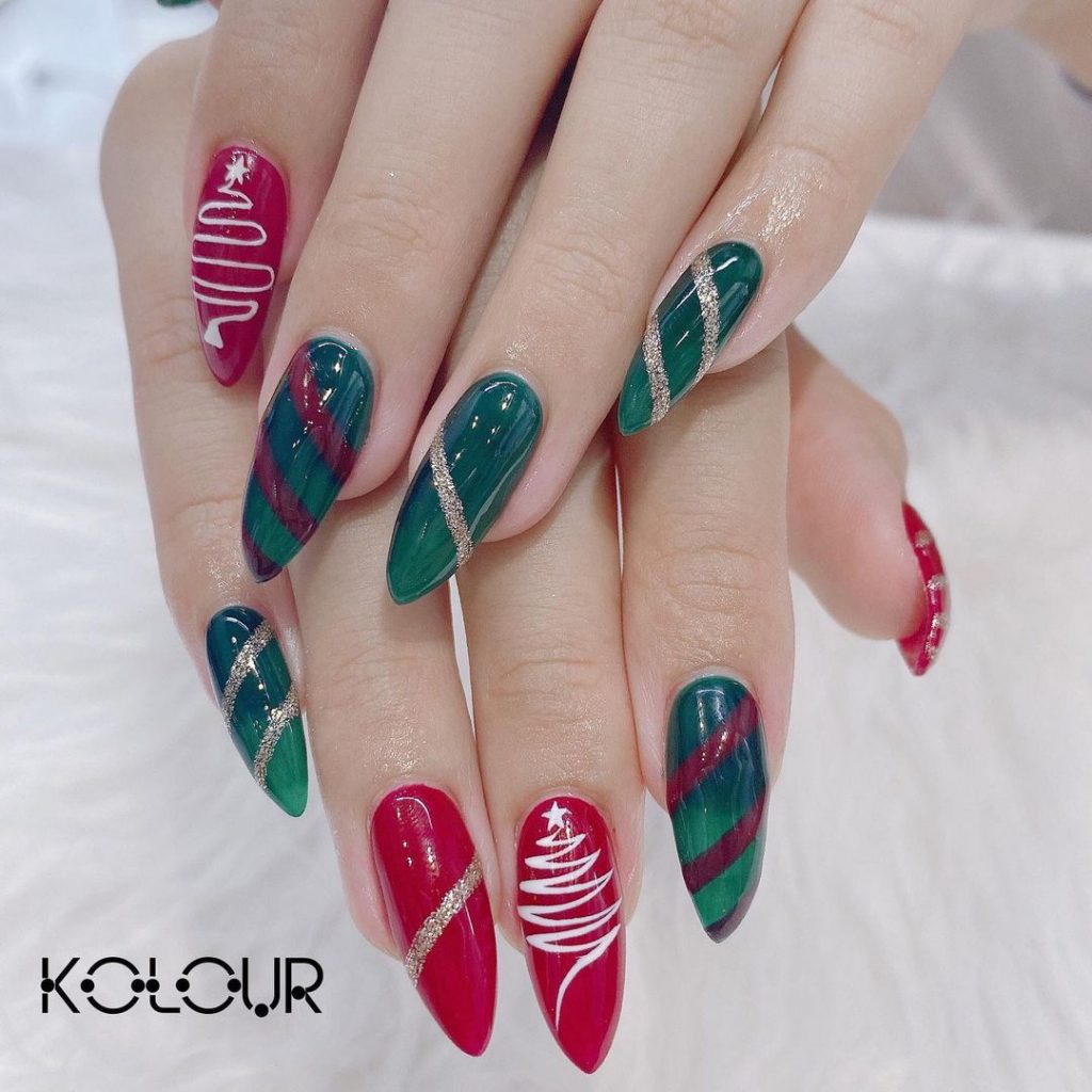 Mẫu nail đẹp mùa giáng sinh