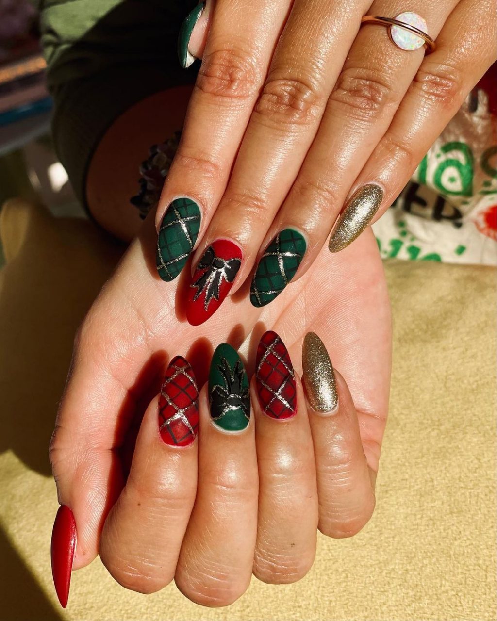 Mẫu nail đẹp mùa giáng sinh