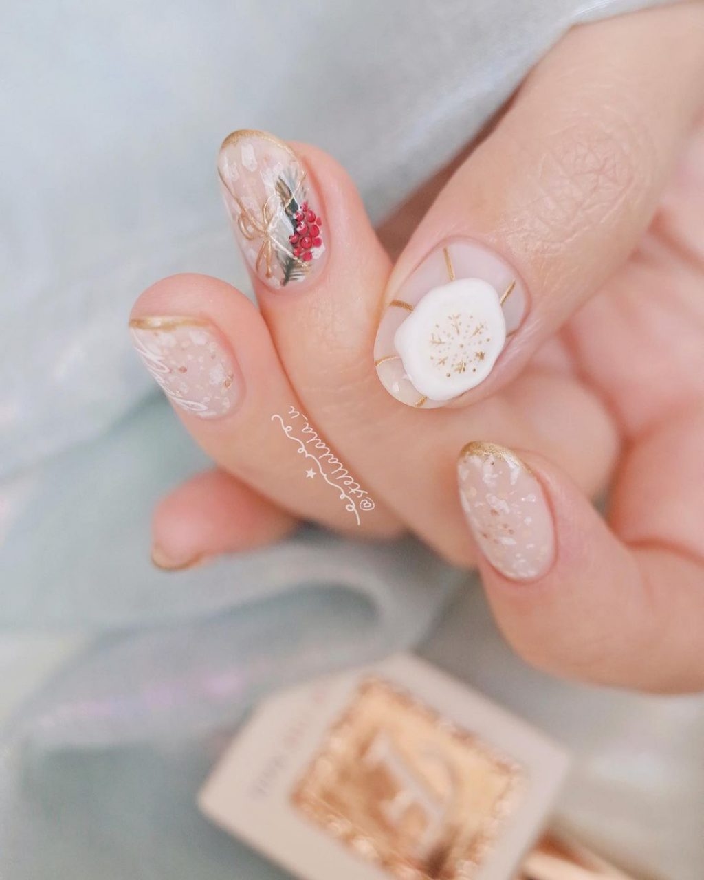 Mẫu nail đẹp mùa giáng sinh