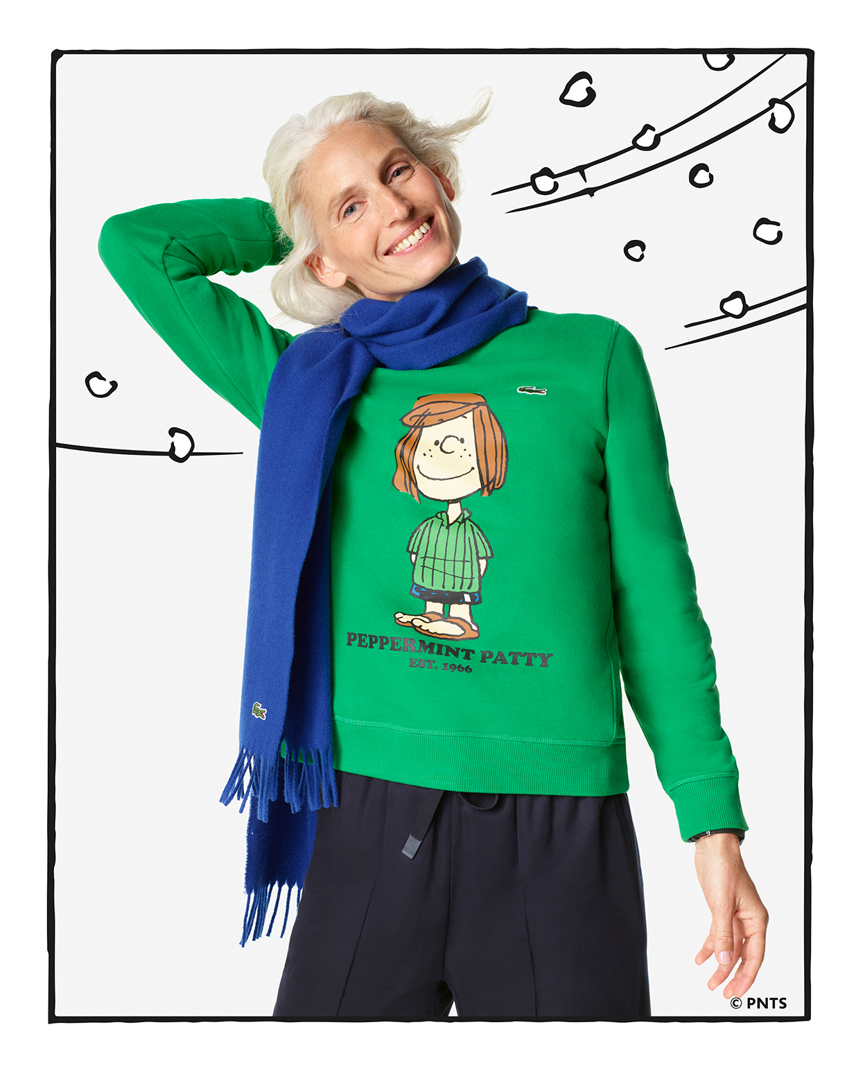 LACOSTE X PEANUTS áo nỉ