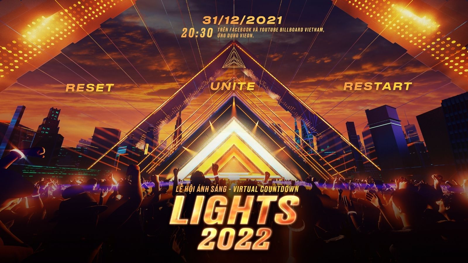 Lễ hội âm nhạc ánh sáng Virtual Countdown Lights 2022