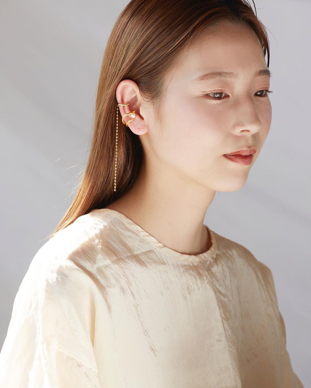khuyên kim loại phối ngọc trai