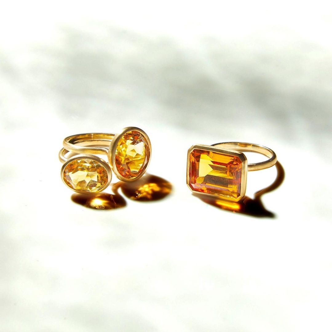 quà tặng mẹ nhẫn citrine  