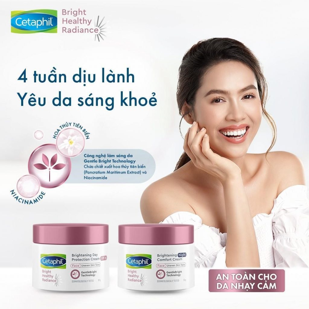 Bộ sản phẩm Cetaphil dưỡng sáng da ngày - đêm dịu lành, an toàn cho da nhạy cảm 