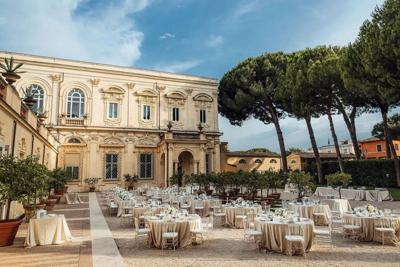 tiệc cưới ở Villa Aurelia