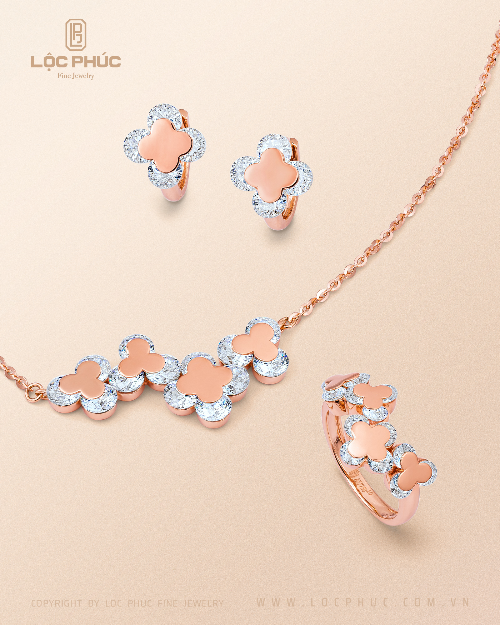 trang sức Flower Power Set Lộc Phúc Fine Jewelry