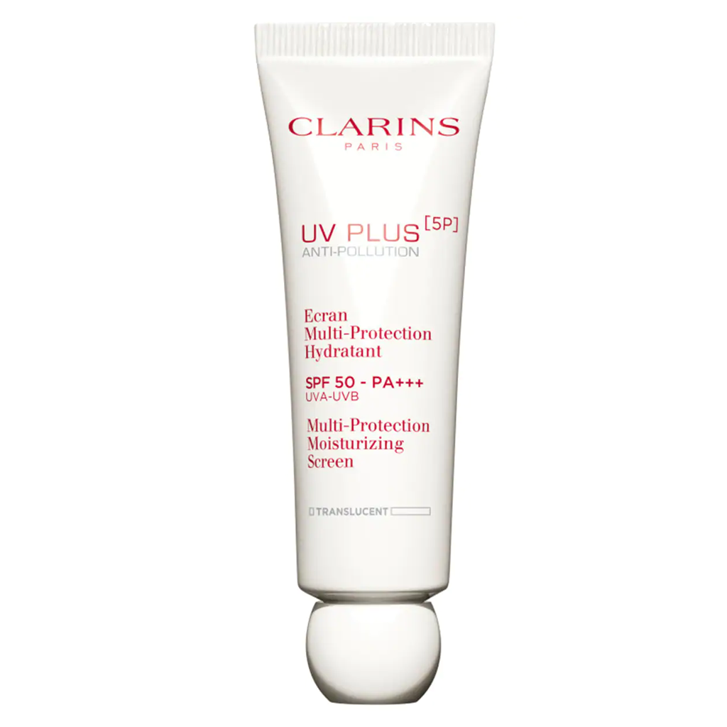 Dùng kem chống nắng Clarins để bảo vệ da khỏi ánh mặt trời và thâm mụn