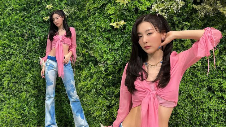 Croptop và những chiến lược khoe eo đúng điệu mùa Hè ao blumarine hi sseulgi 730x410 - Croptop và những chiến lược khoe eo đúng điệu mùa Hè