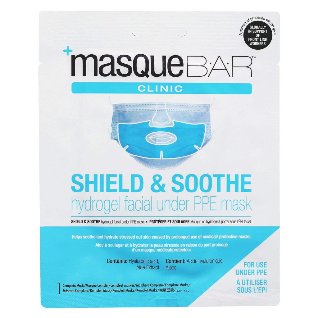 Masque Bar Shield & Soothe PPE Facial Hydrogel Mask