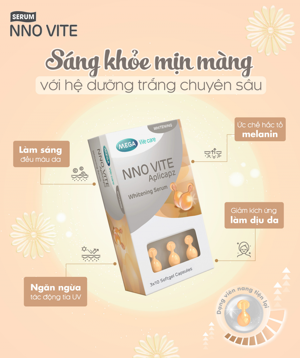 sự kết hợp của vitamin C và E trong NNO VITE