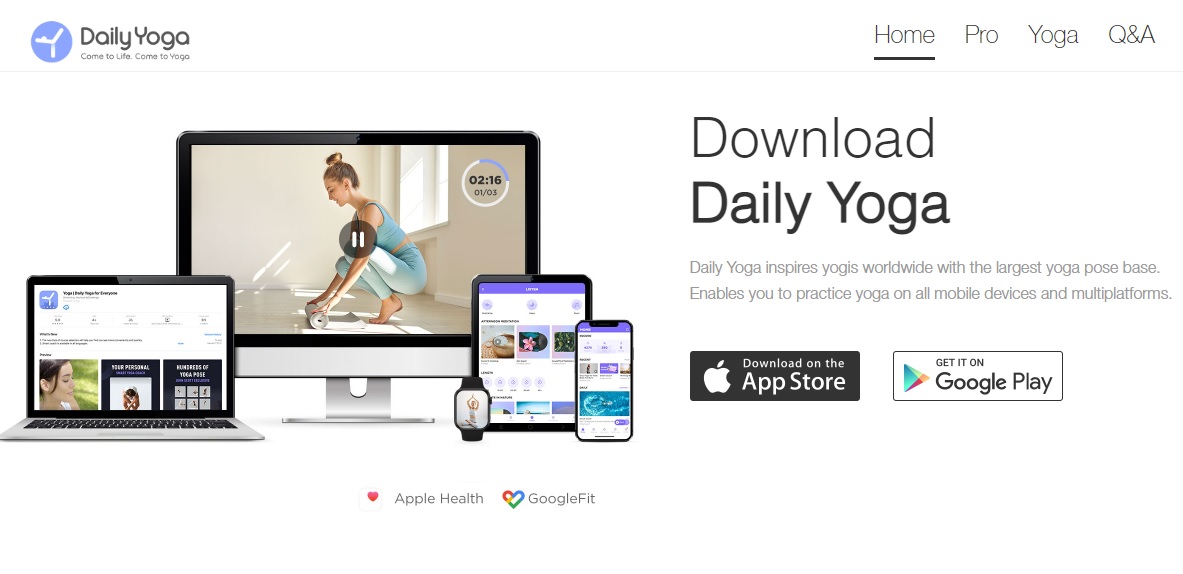 daily yoga ứng dụng 