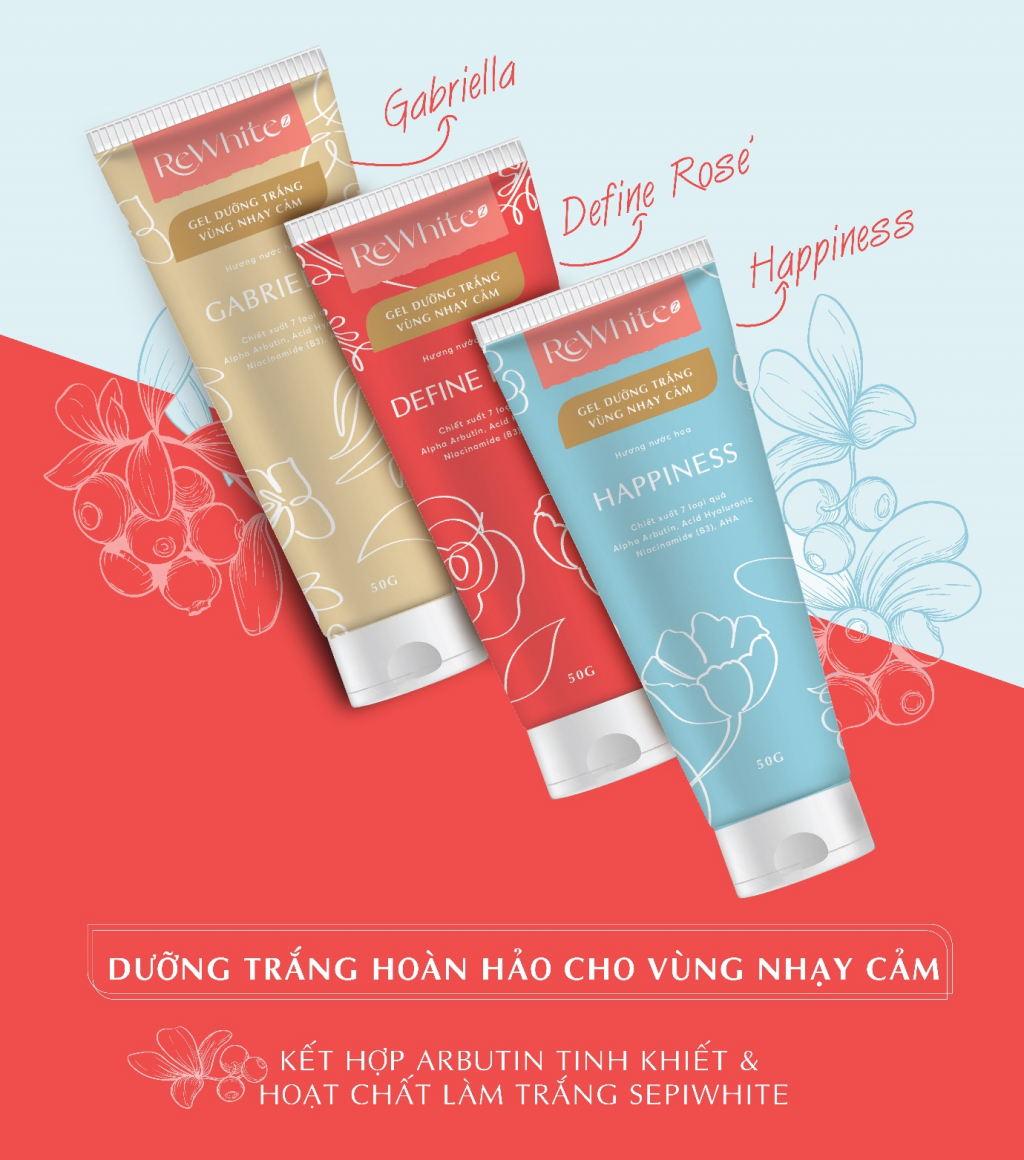 Gel dưỡng trắng da vùng nhạy cảm Rewhitez