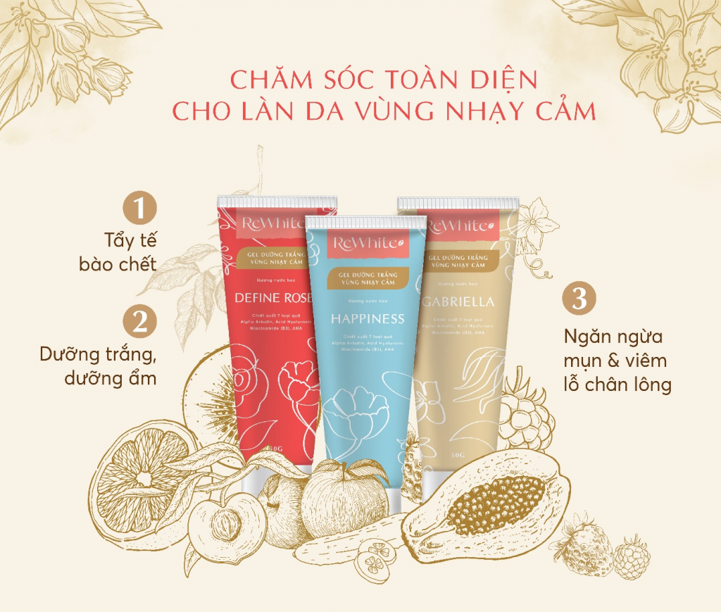 combo dưỡng hồng vùng da nhạy cảm