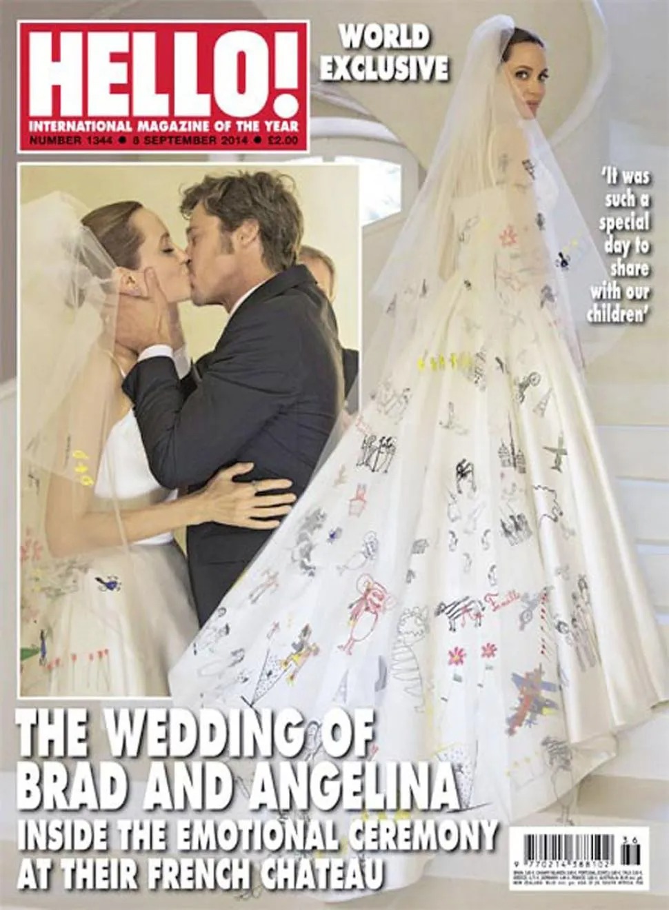 váy cưới của Angelina