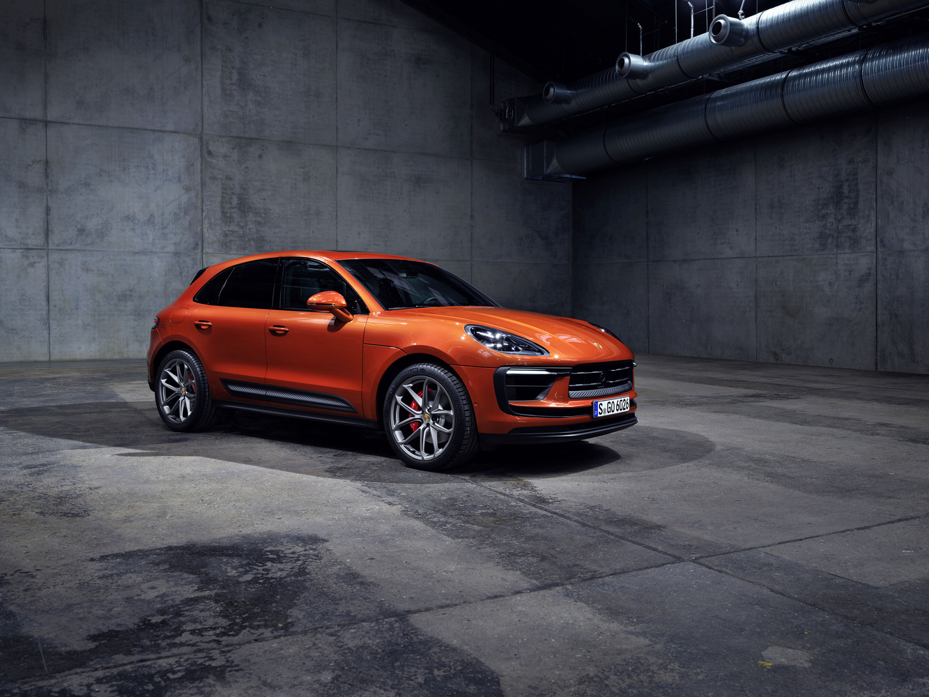 Macan S mat truoc