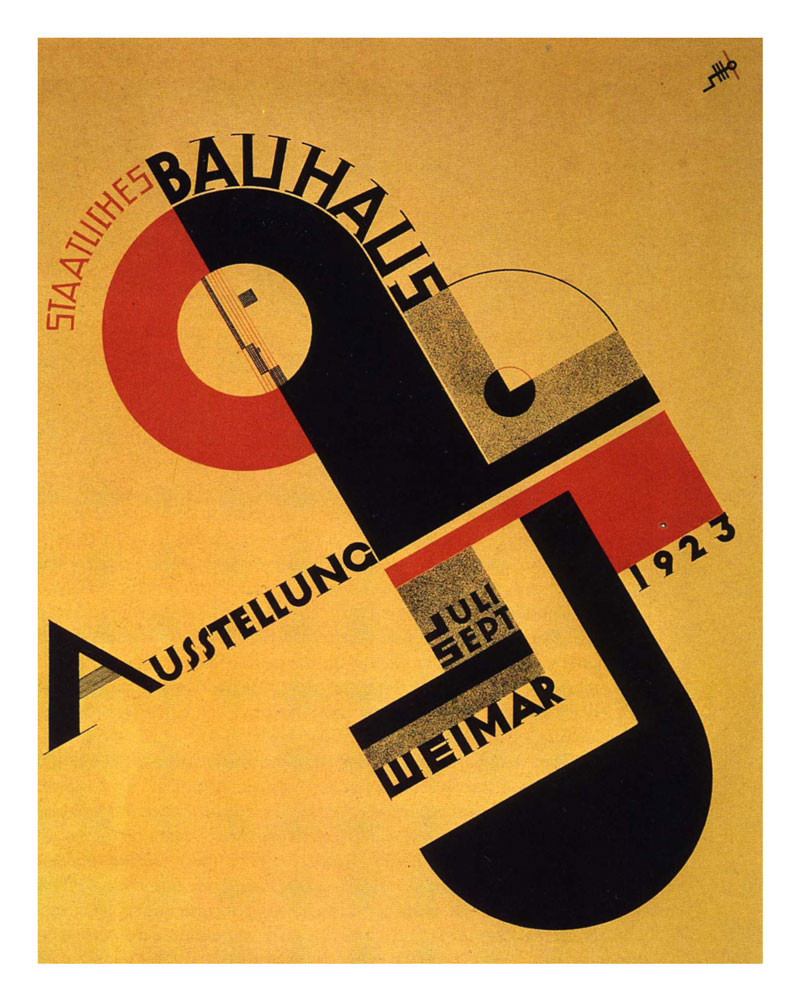 poster nghệ thuật cho phong trào Bauhaus