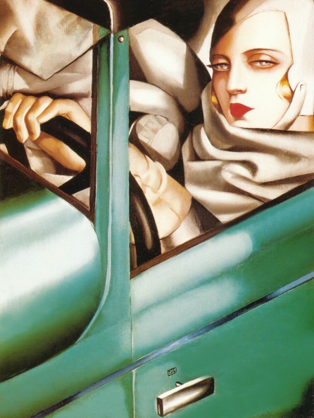 tác phẩm nghệ thuật Tamara in a Green Bugatti