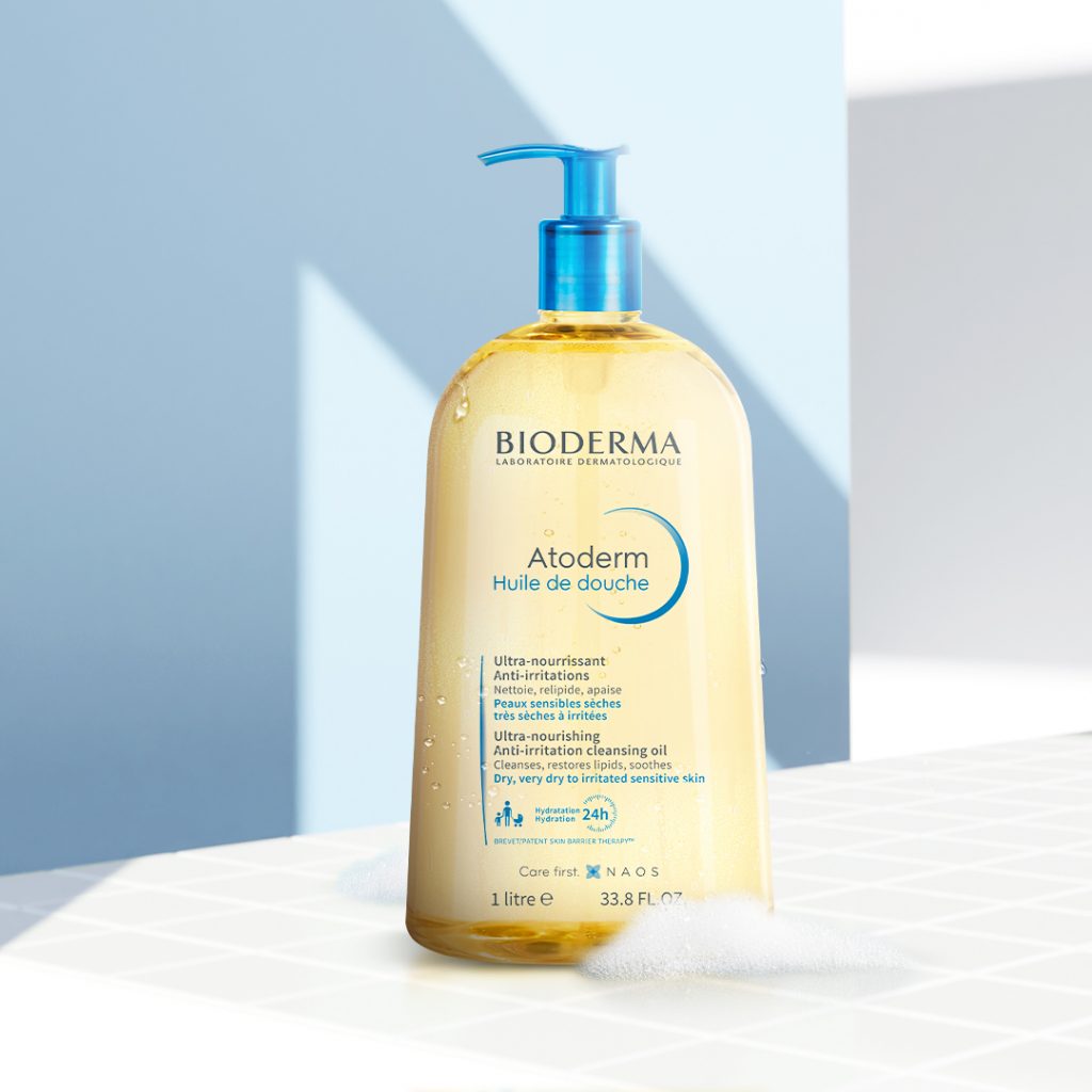 dầu tắm bioderma Atoderm Huile De Douche dành cho da nhạy cảm