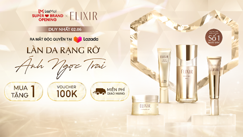 ELIXIR chính thức có mặt trên sàn thương mại điện tử Lazada