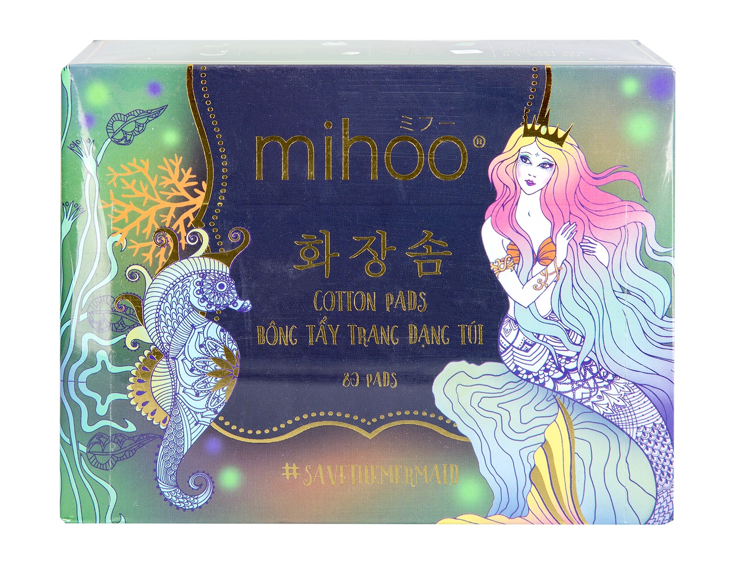 Bông tẩy trang Mihoo Mermaid Cotton Pads