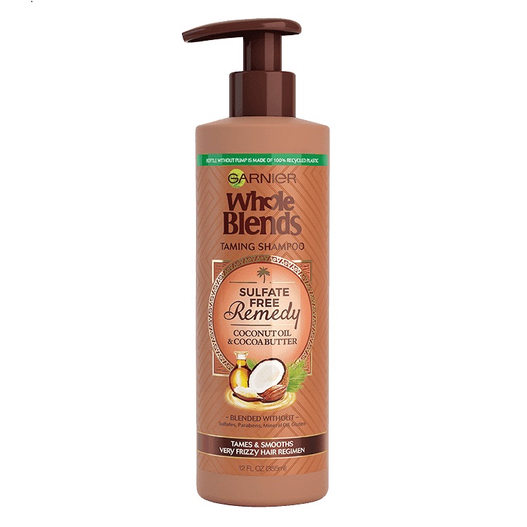 Garnier Whole Blends Taming Shampoo không chứa sulfate