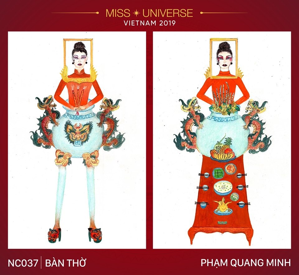 Trang phục dân tộc về bàn thờ miss universe 2019