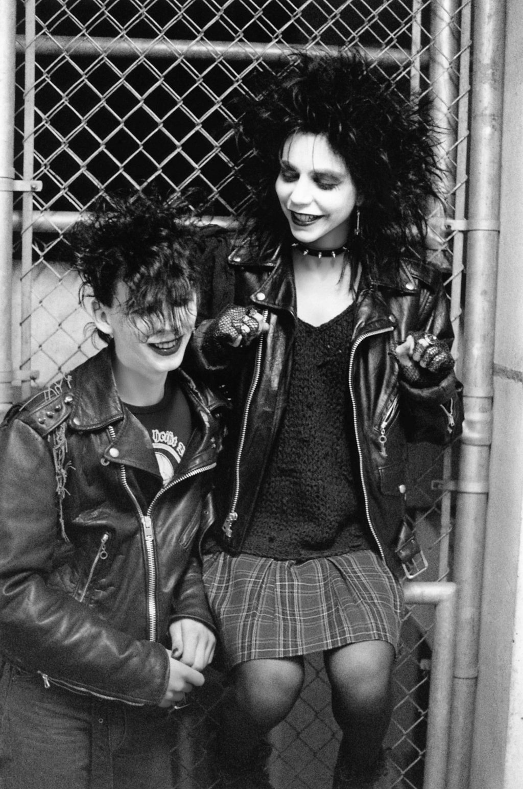 2 women in Goth style during 1980s