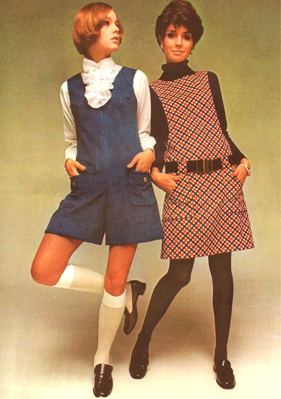 2 women in a photoshoot during 1960s