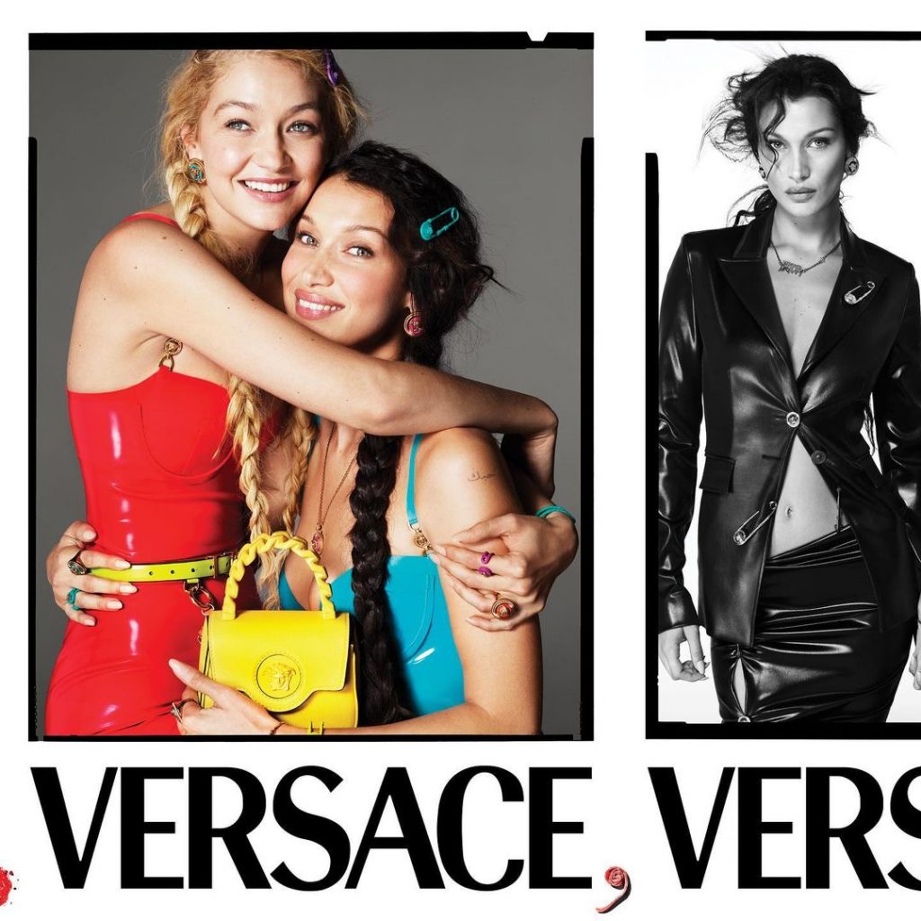 Gigi Hadid và Bella Hadid trong chiến dịch Xuân Hè 2022 của Versace